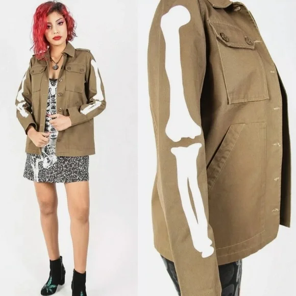 Iron Fist Bone In Olive Military Jacket NWTβs - Picture 4 of 11
